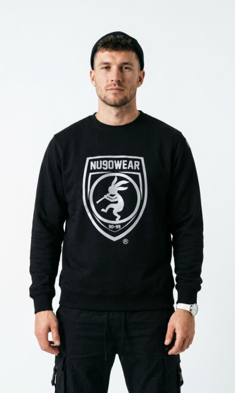 Bluza NU90 Longsleeve Shield Czarna