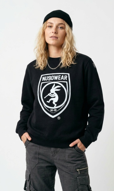 Bluza NU90 Longsleeve Shield Czarna