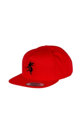 Snapback NU90 Czerwony / Czarne Logo