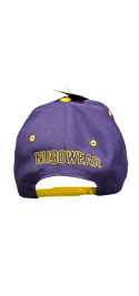 Snapback SIX NU90 Fioletowy z żółtym daszkiem / Żółte Logo