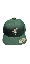 Snapback SIX NU90 Zielony z zielonym daszkiem / Białe Logo