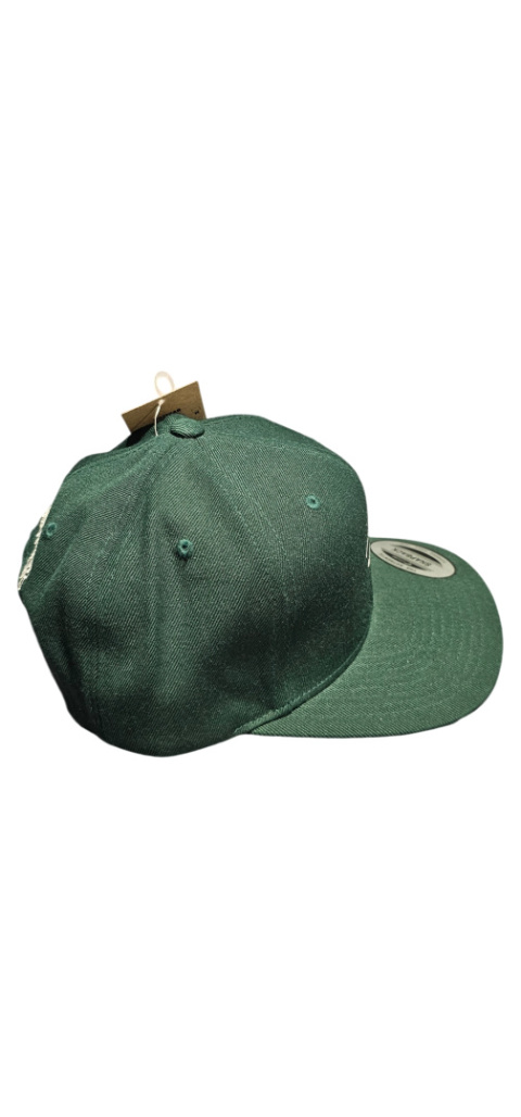 Snapback SIX NU90 Zielony z zielonym daszkiem / Białe Logo